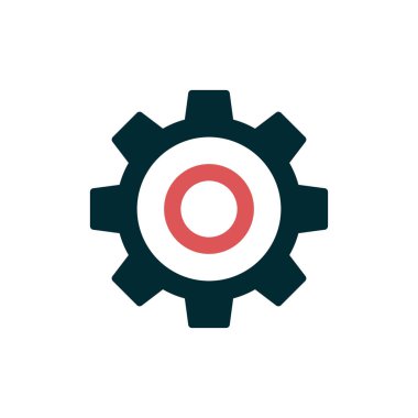 Ayarlar basit simgesini, vektör çizim