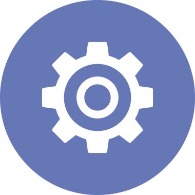 Ayarlar basit simgesini, vektör çizim