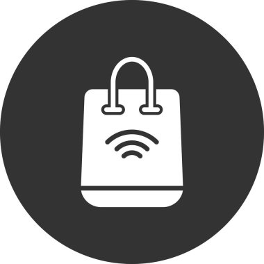 Alışveriş Torbası basit simgesi, vektör illüstrasyonu