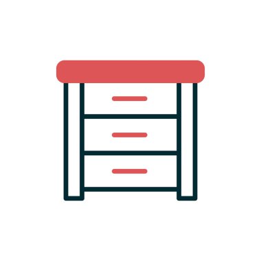 Yan Tablo basit simgesi, vektör illüstrasyonu