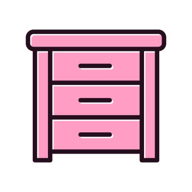 Yan Tablo basit simgesi, vektör illüstrasyonu