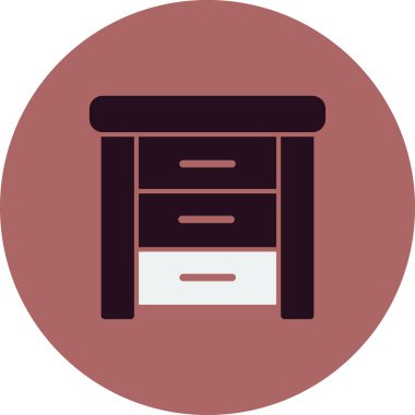 Yan Tablo basit simgesi, vektör illüstrasyonu