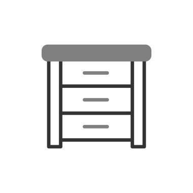 Yan Tablo basit simgesi, vektör illüstrasyonu