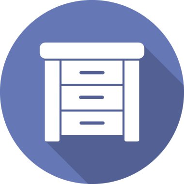 Yan Tablo basit simgesi, vektör illüstrasyonu