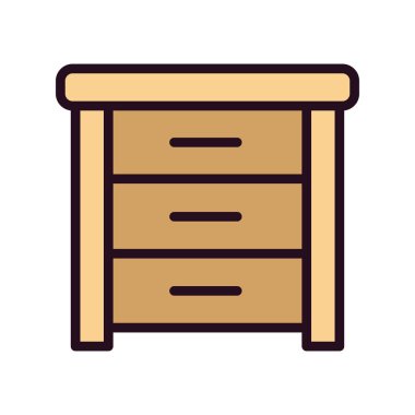 Yan Tablo basit simgesi, vektör illüstrasyonu