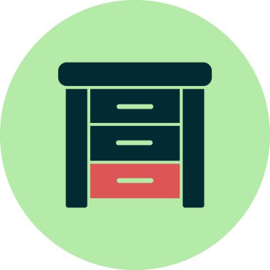 Yan Tablo basit simgesi, vektör illüstrasyonu