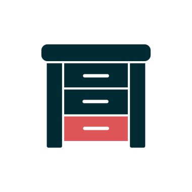 Yan Tablo basit simgesi, vektör illüstrasyonu