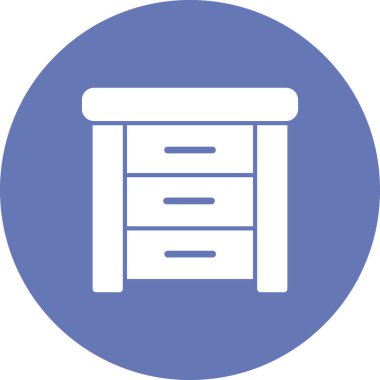 Yan Tablo basit simgesi, vektör illüstrasyonu