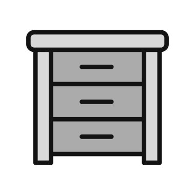 Yan Tablo basit simgesi, vektör illüstrasyonu