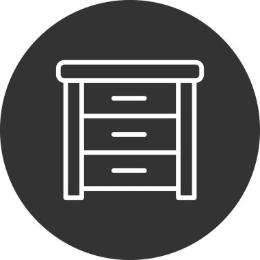 Yan Tablo basit simgesi, vektör illüstrasyonu