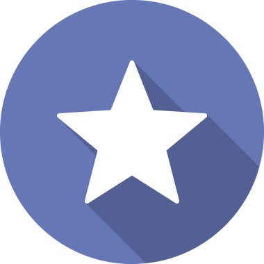 yıldız basit simgesi, vektör çizim