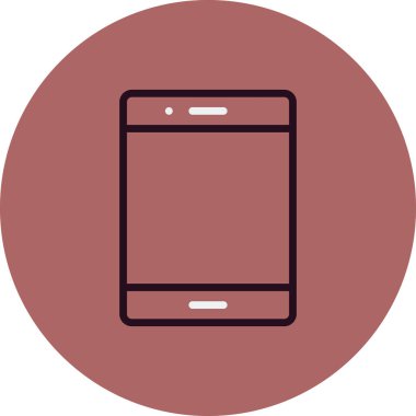 tablet simge vektör illüstrasyonu