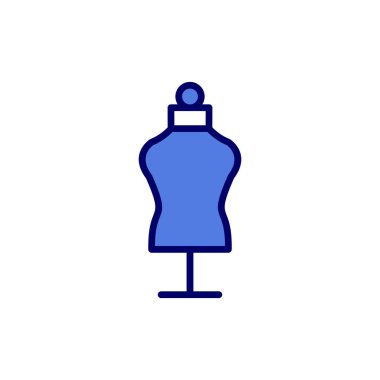 Terzi mankeni basit simge, vektör illüstrasyonu