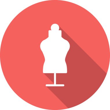 Terzi mankeni basit simge, vektör illüstrasyonu