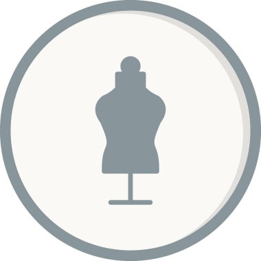 Terzi mankeni basit simge, vektör illüstrasyonu