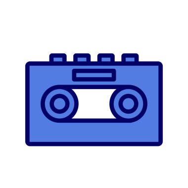 Teyp Kaydediciliği basit simge, vektör illüstrasyonu