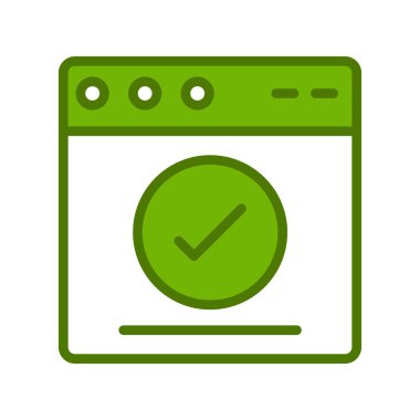 Web tarayıcı simgesi, vektör illüstrasyon tasarımı