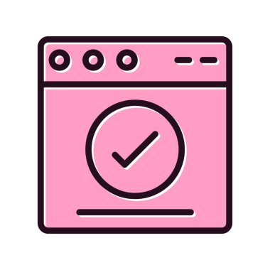 Web tarayıcı simgesi, vektör illüstrasyon tasarımı