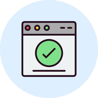 Web tarayıcı simgesi, vektör illüstrasyon tasarımı