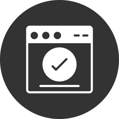 Web tarayıcı simgesi, vektör illüstrasyon tasarımı