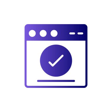 Web tarayıcı simgesi, vektör illüstrasyon tasarımı