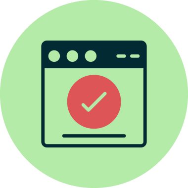 Web tarayıcı simgesi, vektör illüstrasyon tasarımı