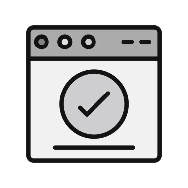 Web tarayıcı simgesi, vektör illüstrasyon tasarımı