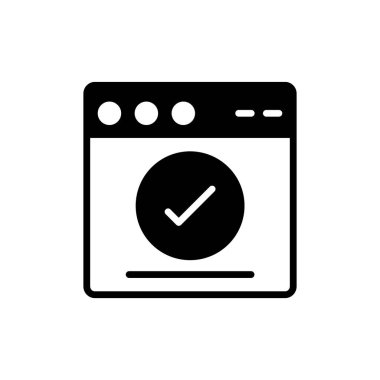 Web tarayıcı simgesi, vektör illüstrasyon tasarımı