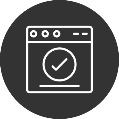 Web tarayıcı simgesi, vektör illüstrasyon tasarımı