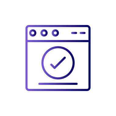 Web tarayıcı simgesi, vektör illüstrasyon tasarımı