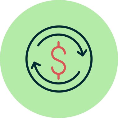 Exchange basit simgesi, vektör çizim