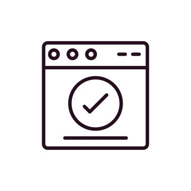 Web tarayıcı simgesi, vektör illüstrasyon tasarımı