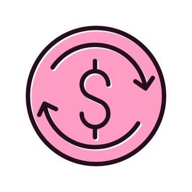 Exchange basit simgesi, vektör çizim