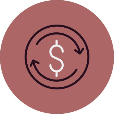 Exchange basit simgesi, vektör çizim