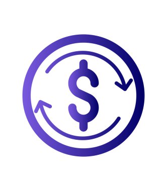 Exchange basit simgesi, vektör çizim