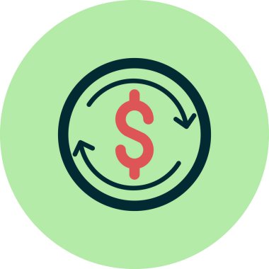 Exchange basit simgesi, vektör çizim