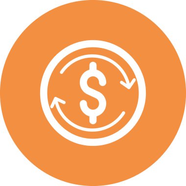 Exchange basit simgesi, vektör çizim