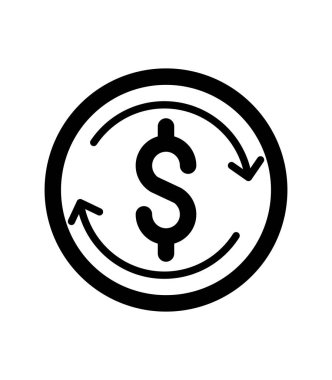 Exchange basit simgesi, vektör çizim