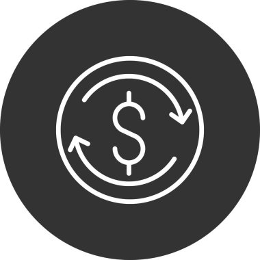 Exchange basit simgesi, vektör çizim