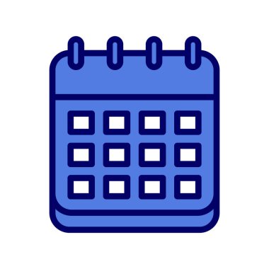 Takvim simgesi, vektör illüstrasyon tasarımı