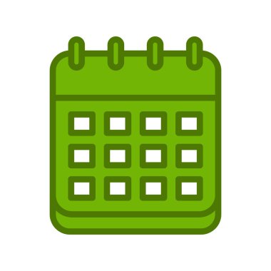 Takvim simgesi, vektör illüstrasyon tasarımı