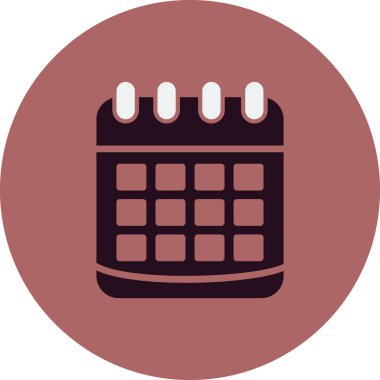 Takvim simgesi, vektör illüstrasyon tasarımı