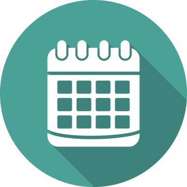 Takvim simgesi, vektör illüstrasyon tasarımı