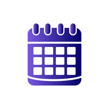 Takvim simgesi, vektör illüstrasyon tasarımı