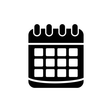Takvim simgesi, vektör illüstrasyon tasarımı