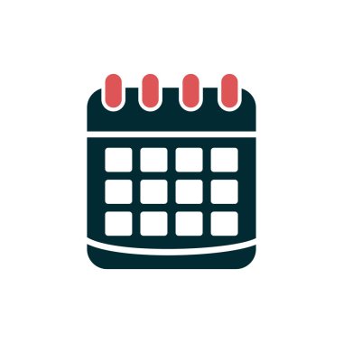 Takvim simgesi, vektör illüstrasyon tasarımı
