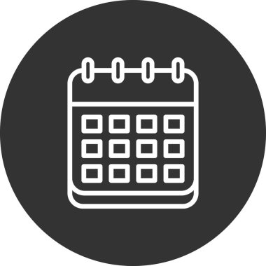 Takvim simgesi, vektör illüstrasyon tasarımı