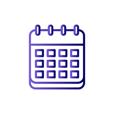 Takvim simgesi, vektör illüstrasyon tasarımı