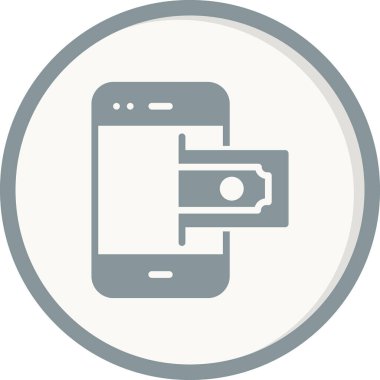 Çevrimiçi Ödeme simgesi, vektör illüstrasyonu