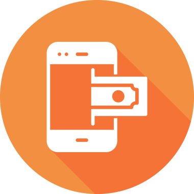 Çevrimiçi Ödeme simgesi, vektör illüstrasyonu